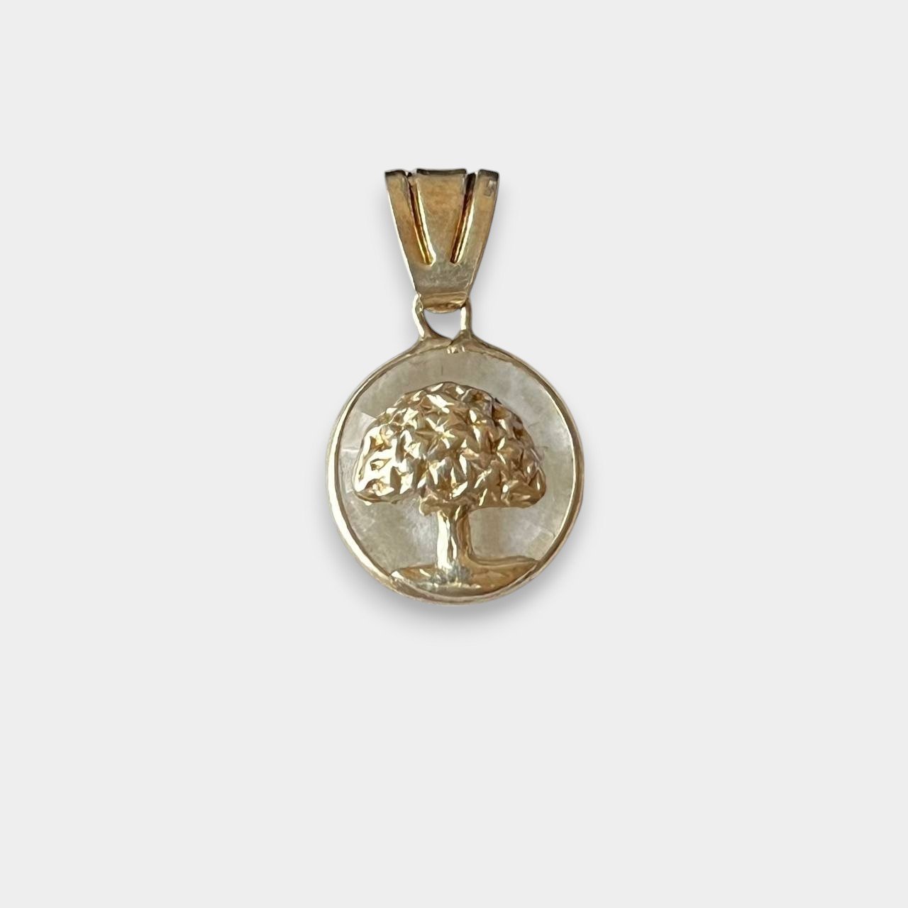 Dije Arbol De La Vida Cristal Chico Plata 925
