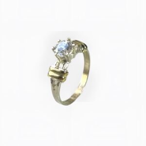 Anillo Solitario con circonia