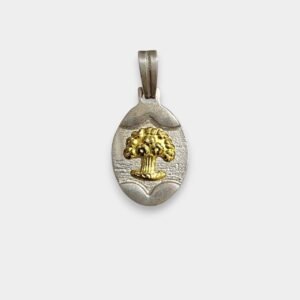 Dije Virgen Niña  Plata 925 Cuadrado Mediano
