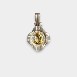 Dije Virgen Nina Plata 925 y Oro