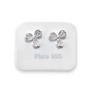 Aros Trebol Chico Con Cubic